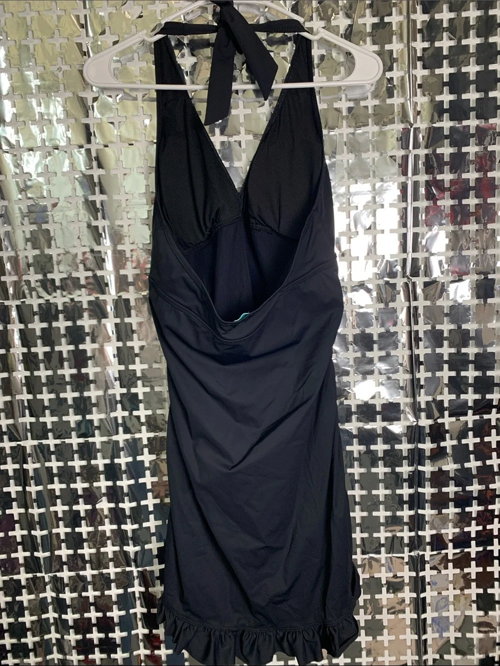 SPANX Black Halter One-Piece Swimdress